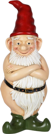 A nude gnome